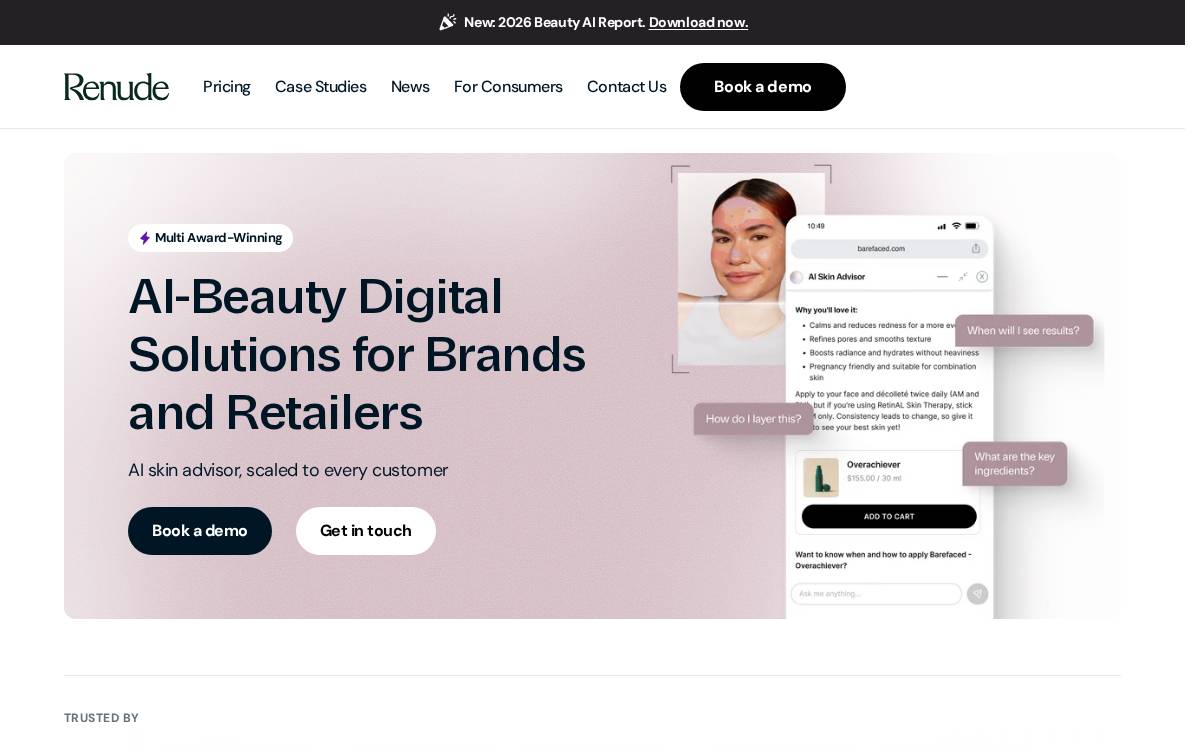Renude website preview