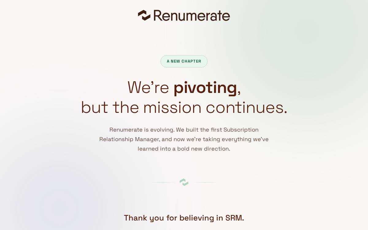 Renumerate website preview