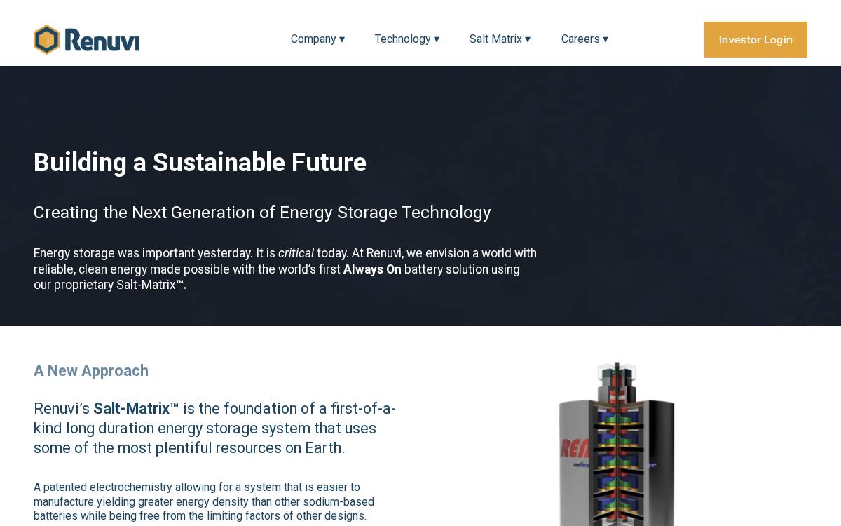 Renuvienergy website preview