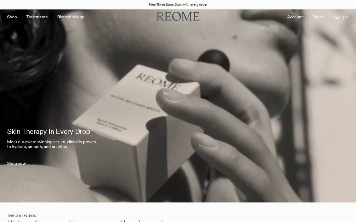 Reome website preview