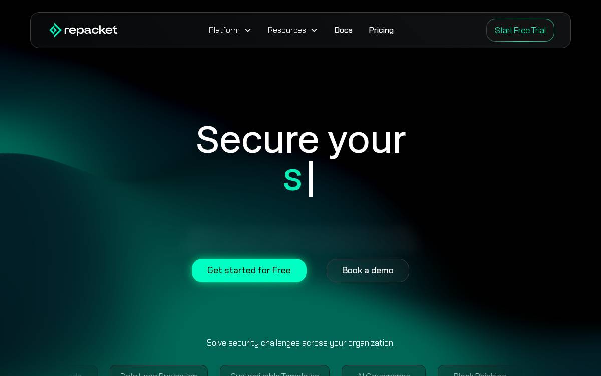 Repacket website preview