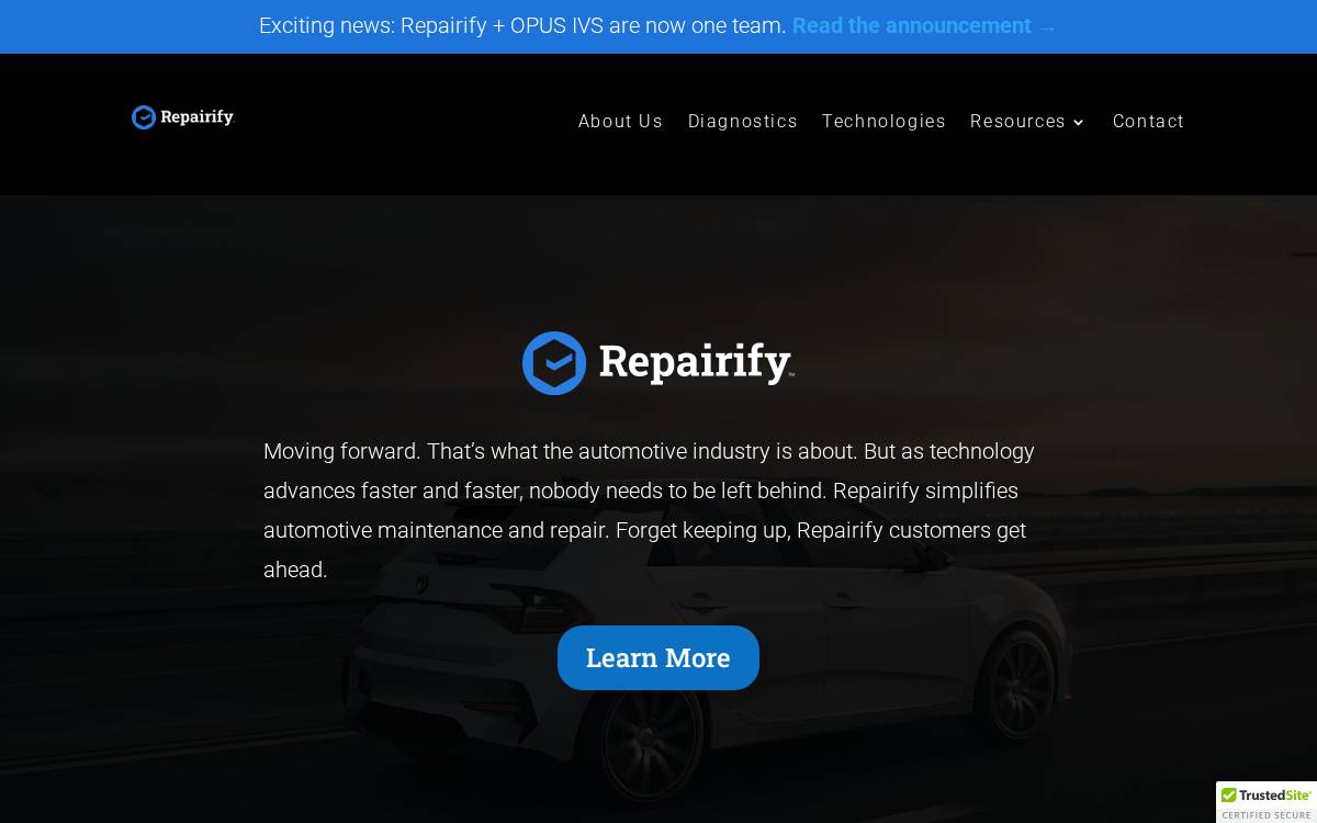 Repairify website preview