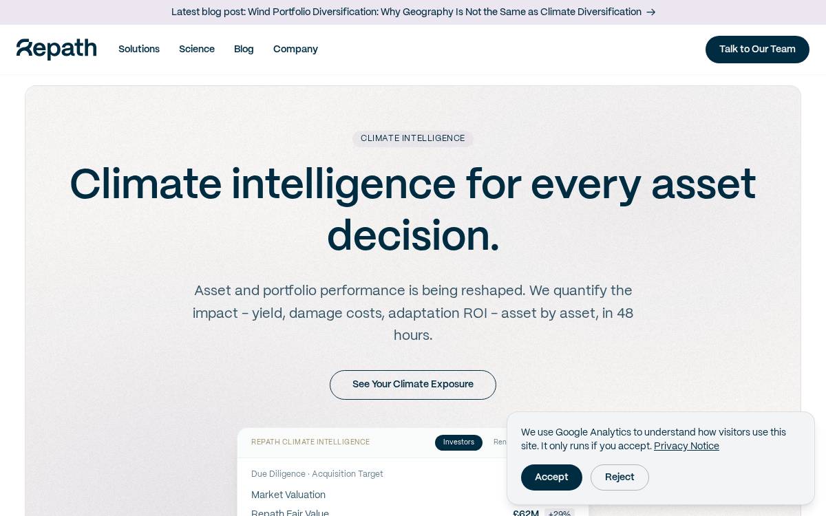 Repath website preview