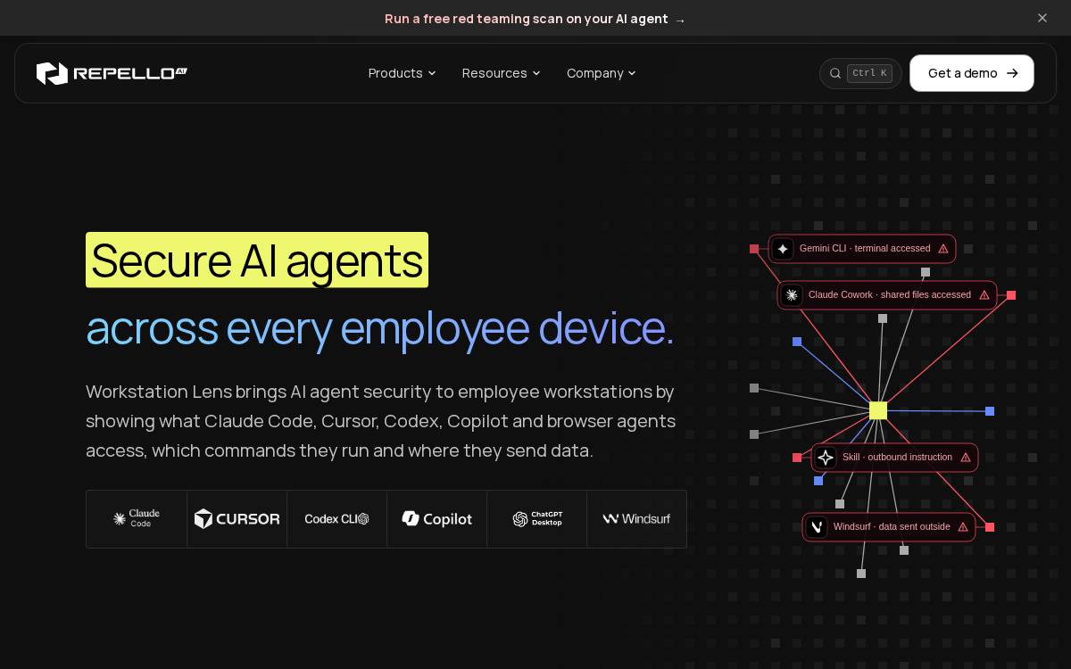 Repello Ai website preview