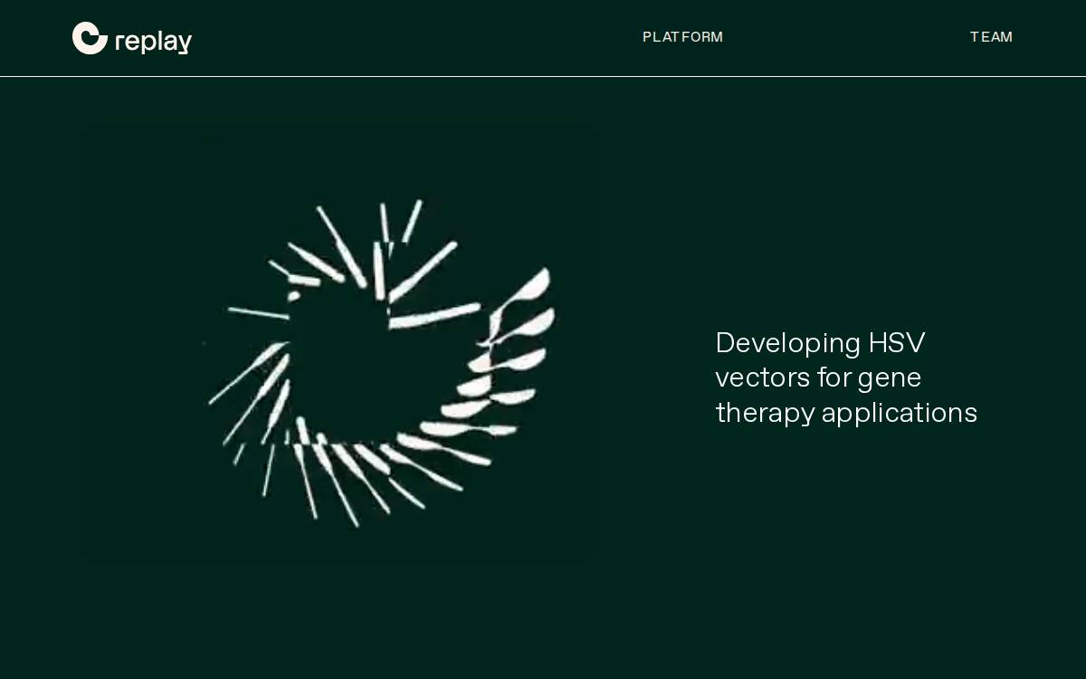 Replay Therapeutics website preview