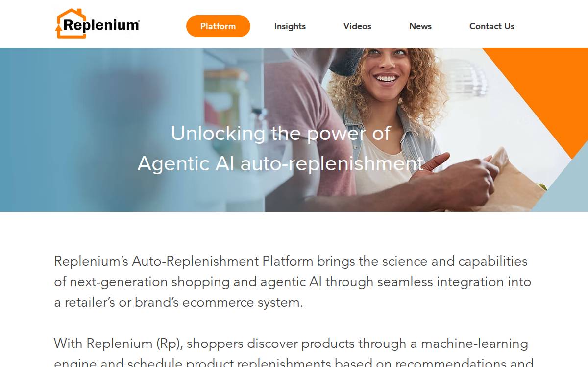 Replenium website preview