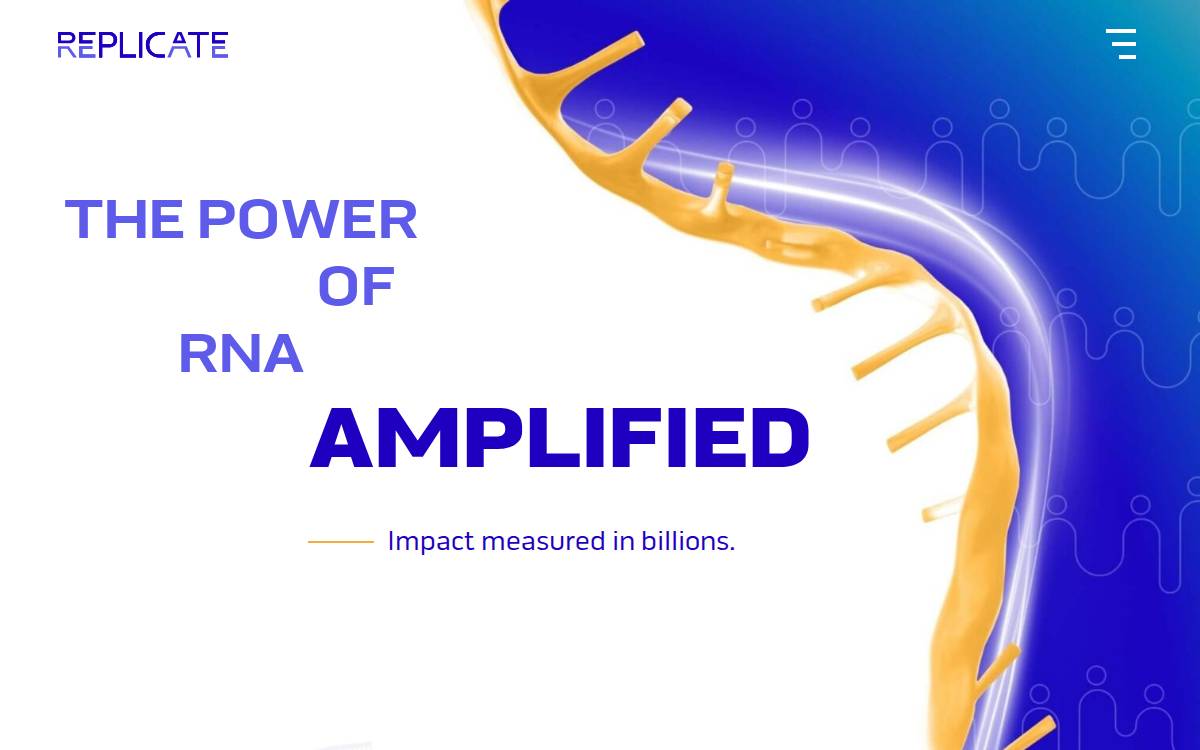 Replicate Bioscience website preview
