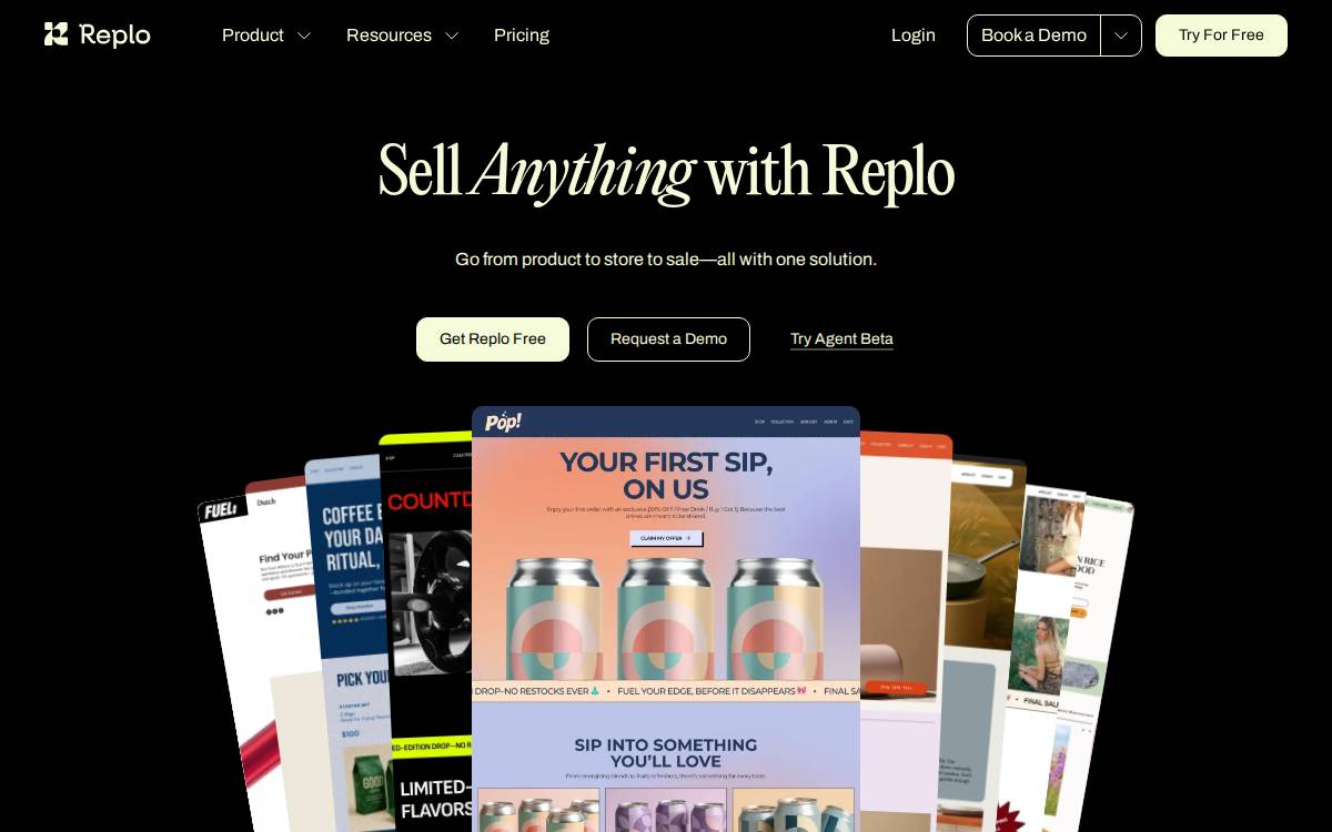 Replo website preview