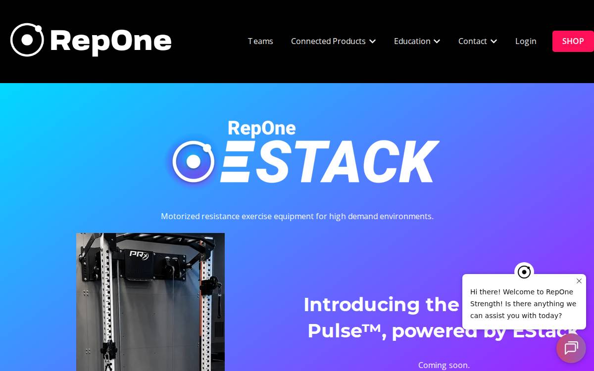 RepOne Strength website preview
