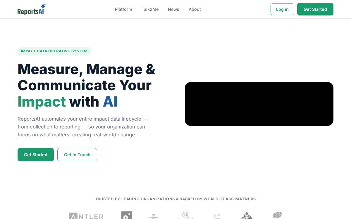 Reports Ai website preview