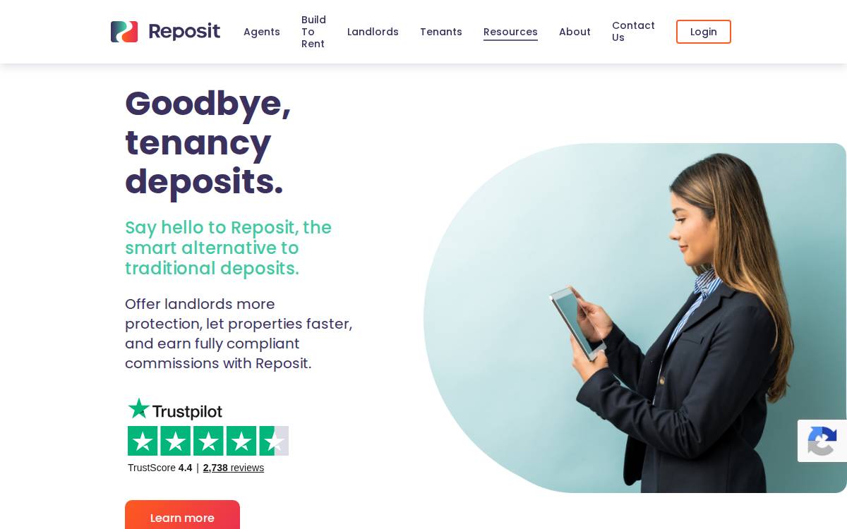 Reposit website preview