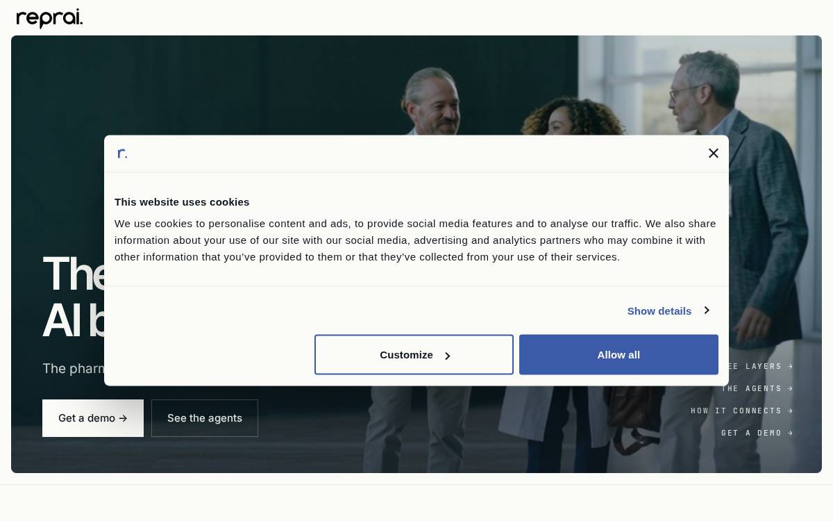 reprai website preview