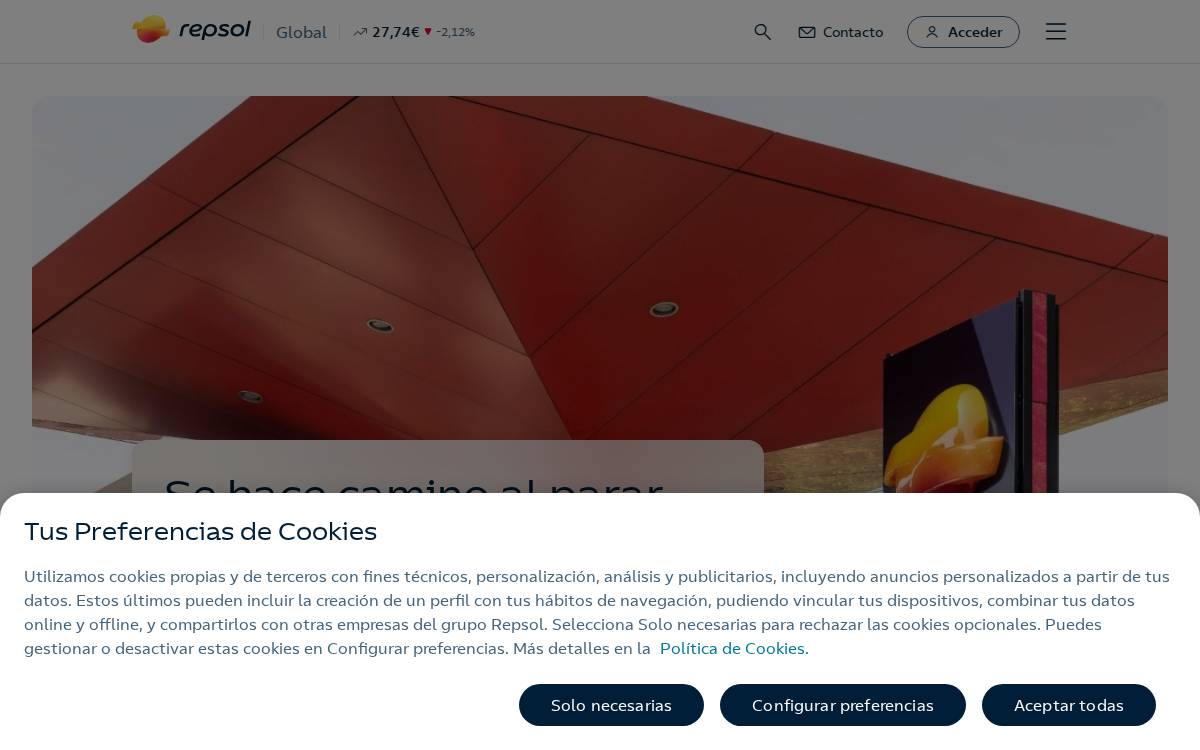 Repsol website preview