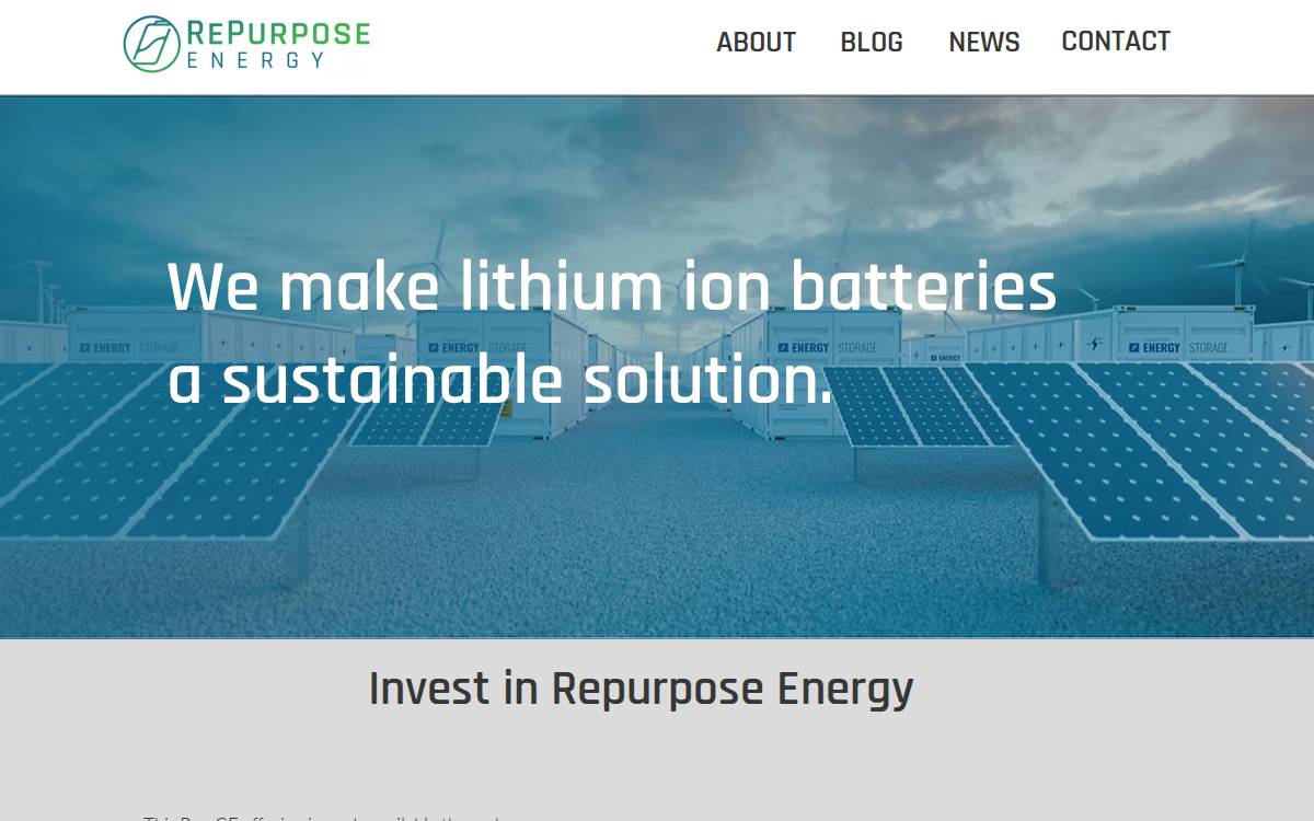 REPURPOSE ENERGY, INC. website preview