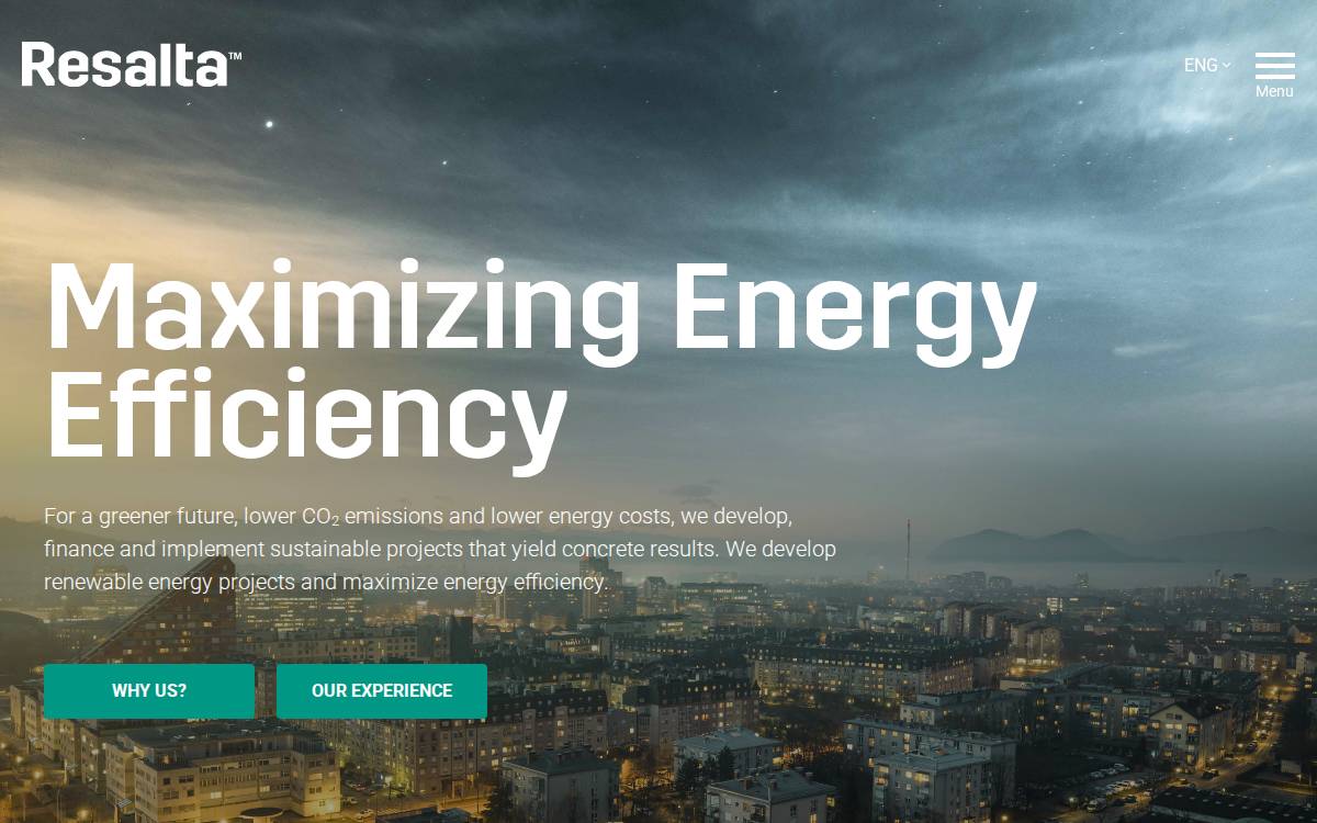 Resalta website preview