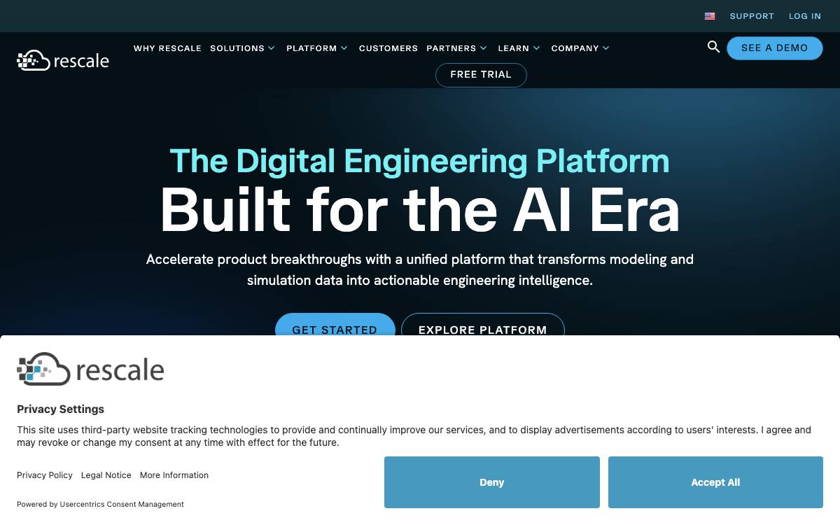 Rescale website preview