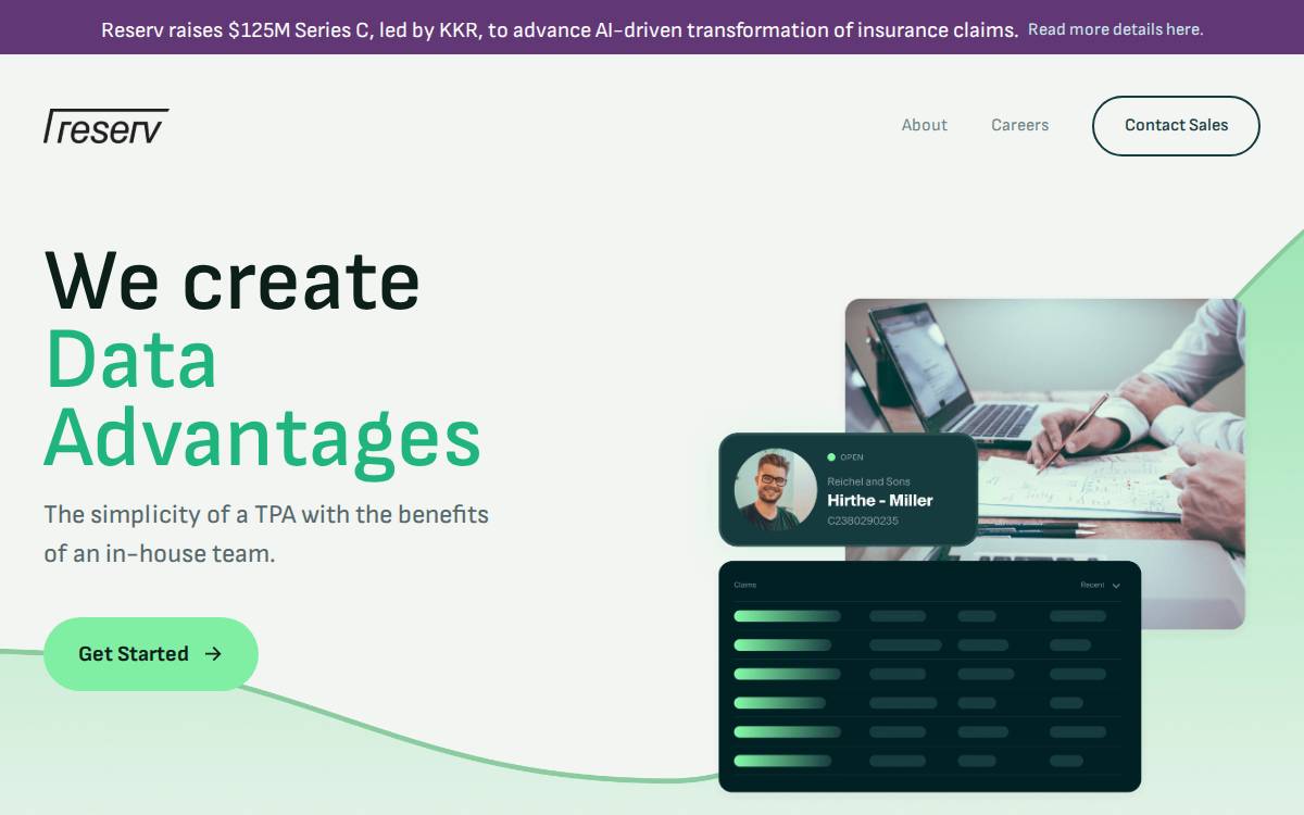Reserv website preview