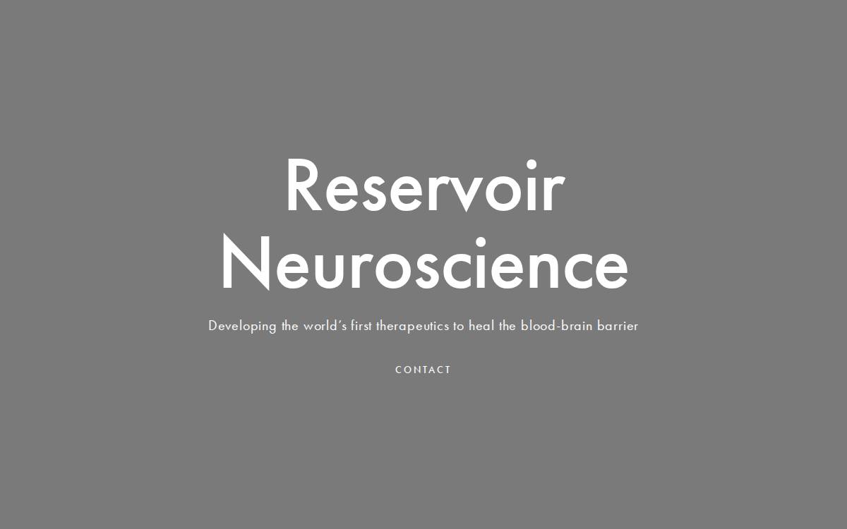 Reservoirneuro website preview