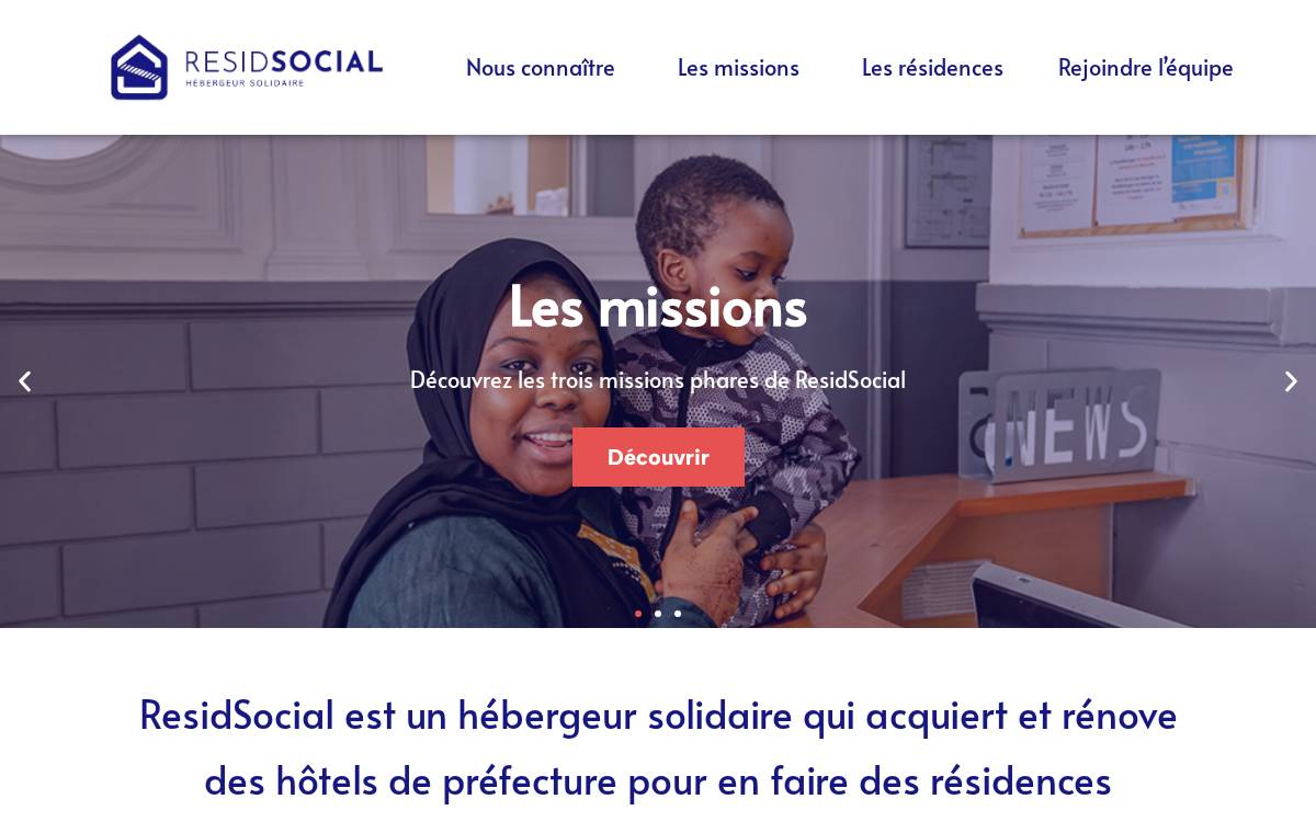 Residsocial website preview