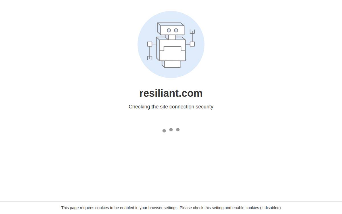 Resiliant website preview