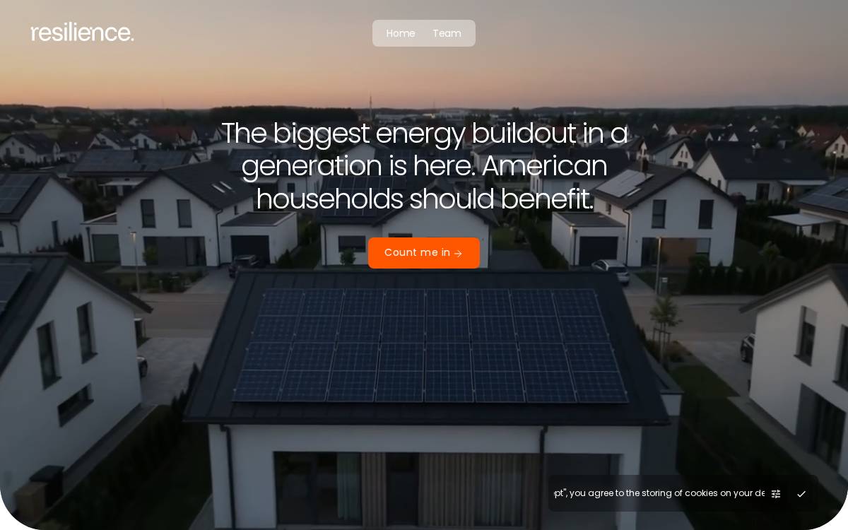 Resilience website preview