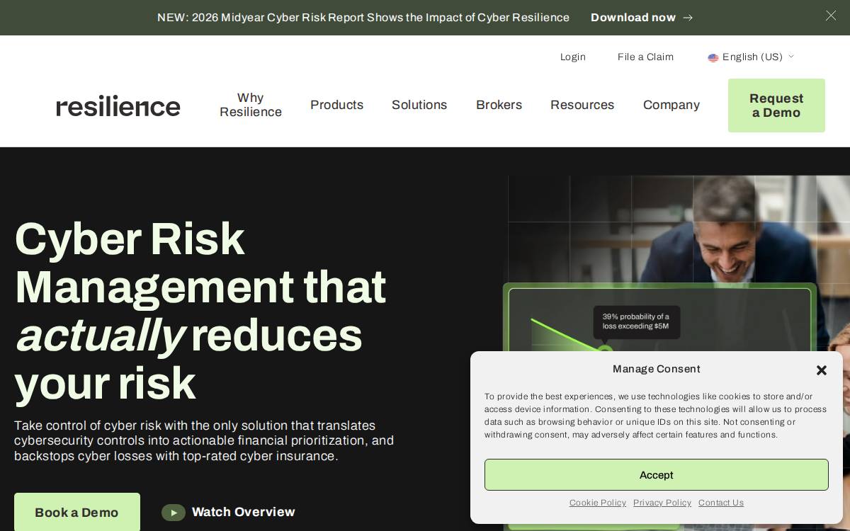 Resilience website preview