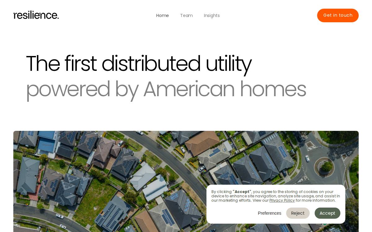 Resilience Investments website preview