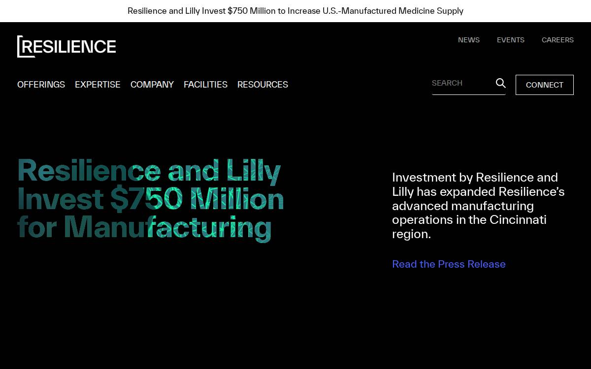 Resilience website preview