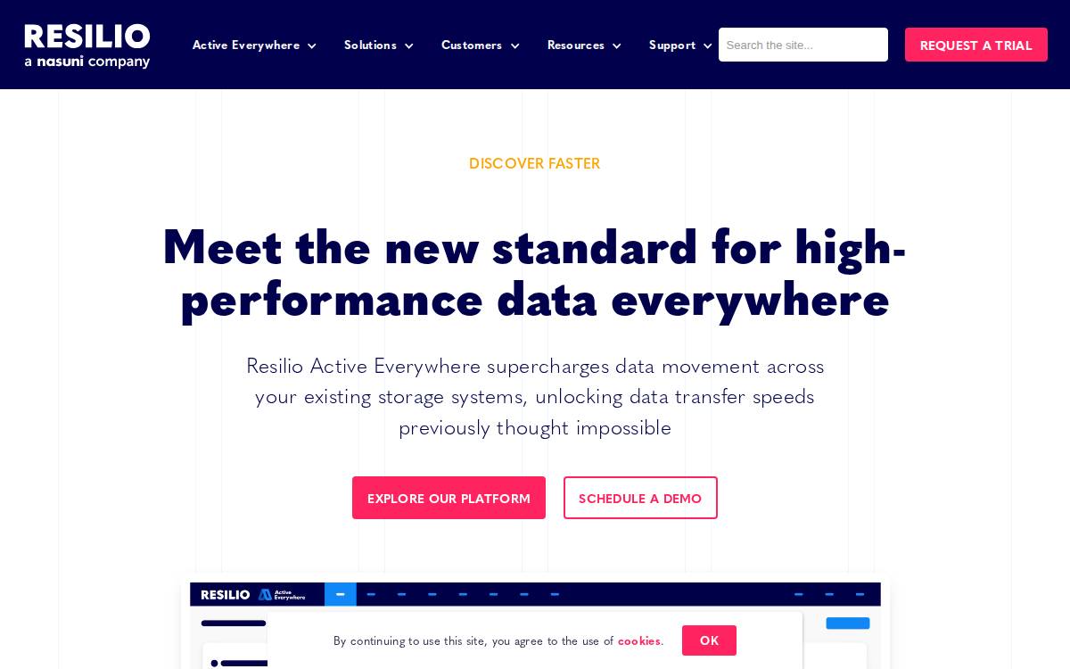 Resilio website preview