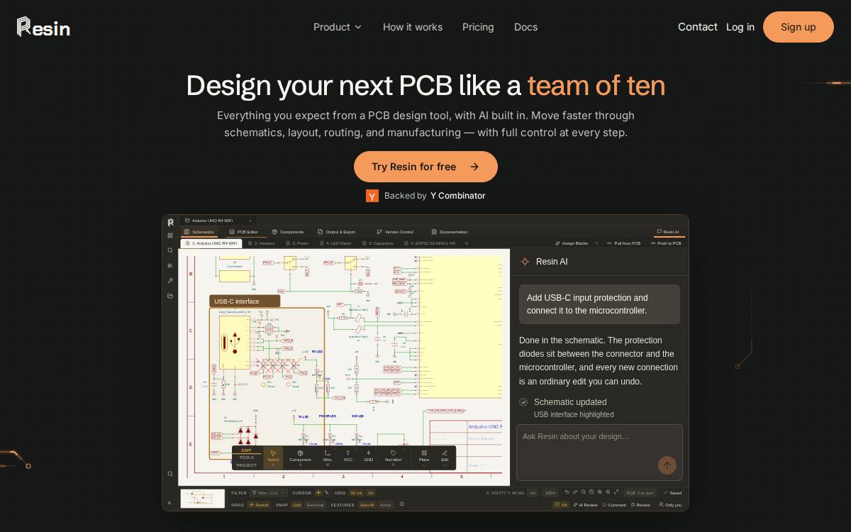 Resin Technologies website preview