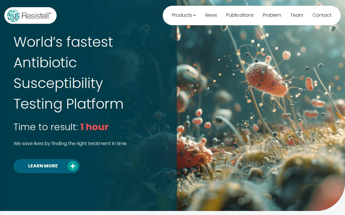 Resistell website preview