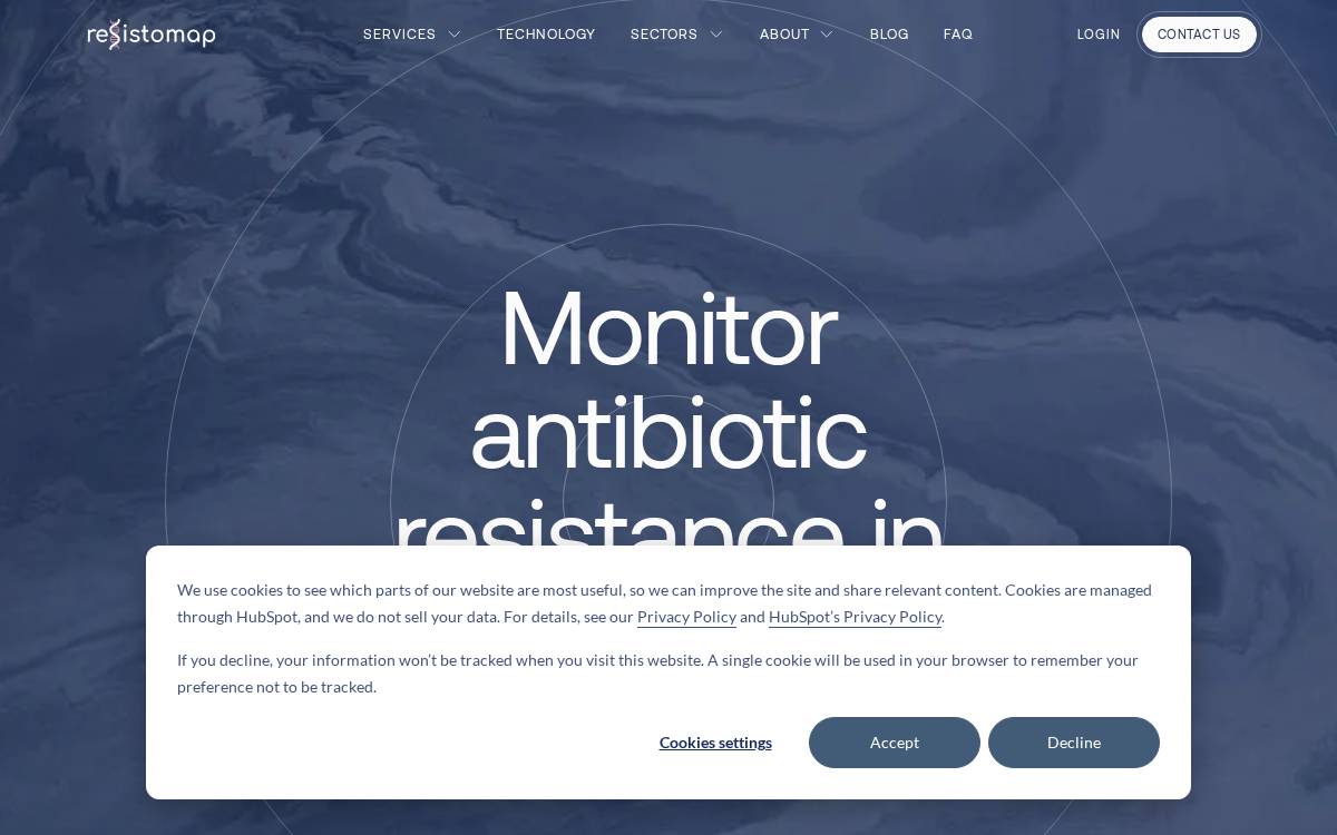 Resistomap website preview