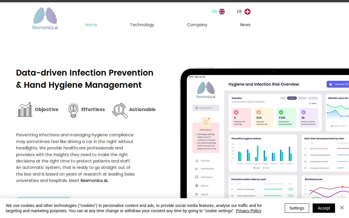 Resmonics website preview