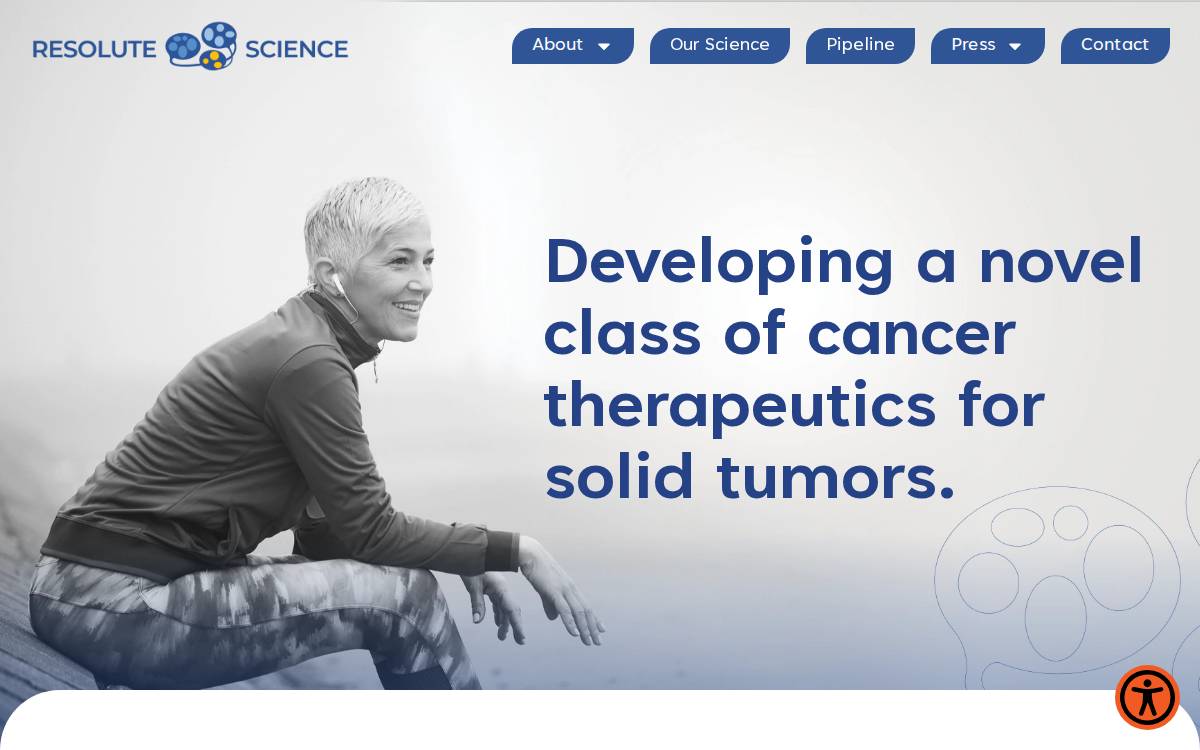Resolute Science website preview