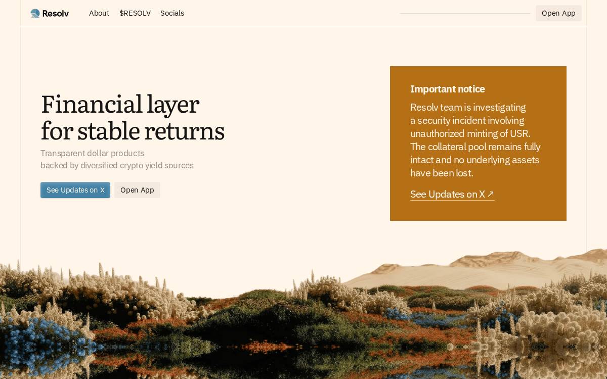 Resolv website preview