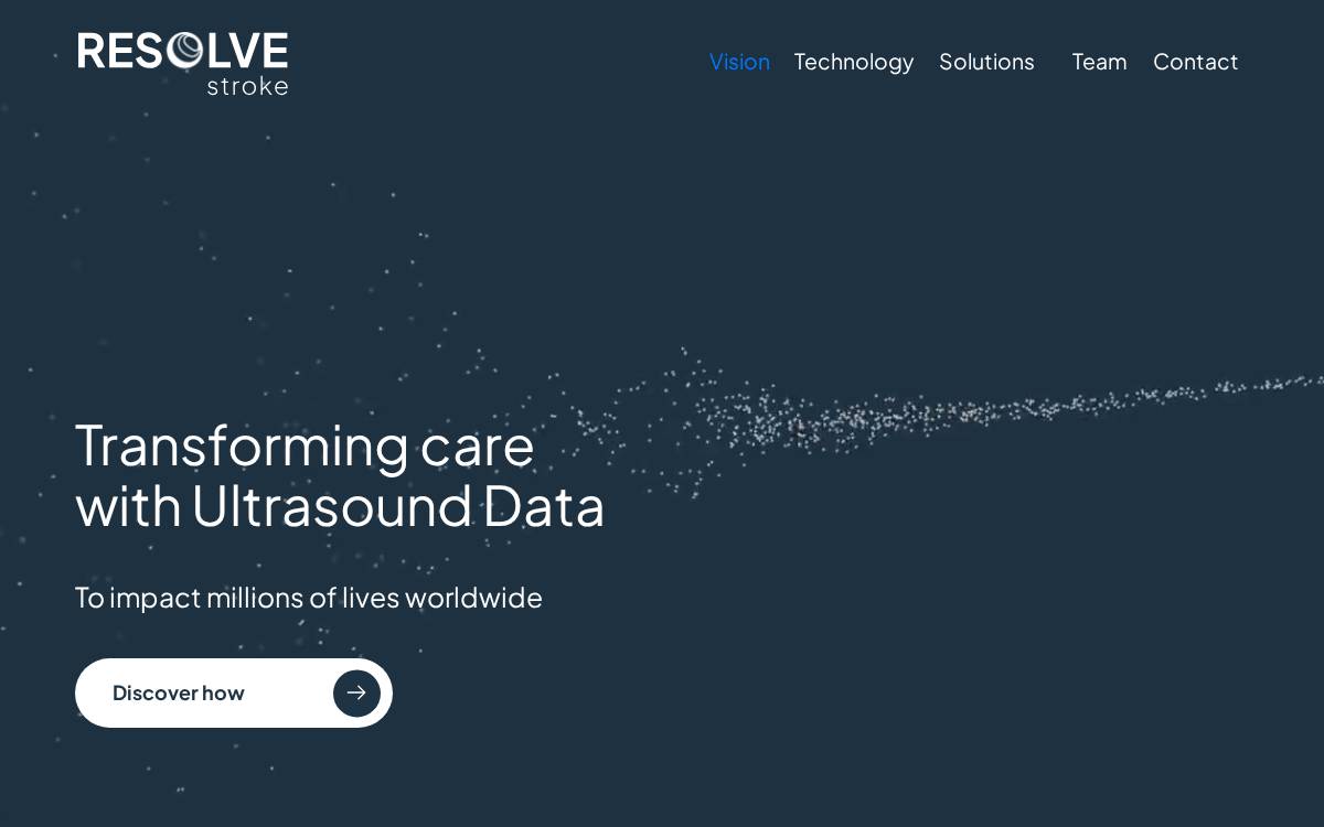 Resolve Stroke website preview