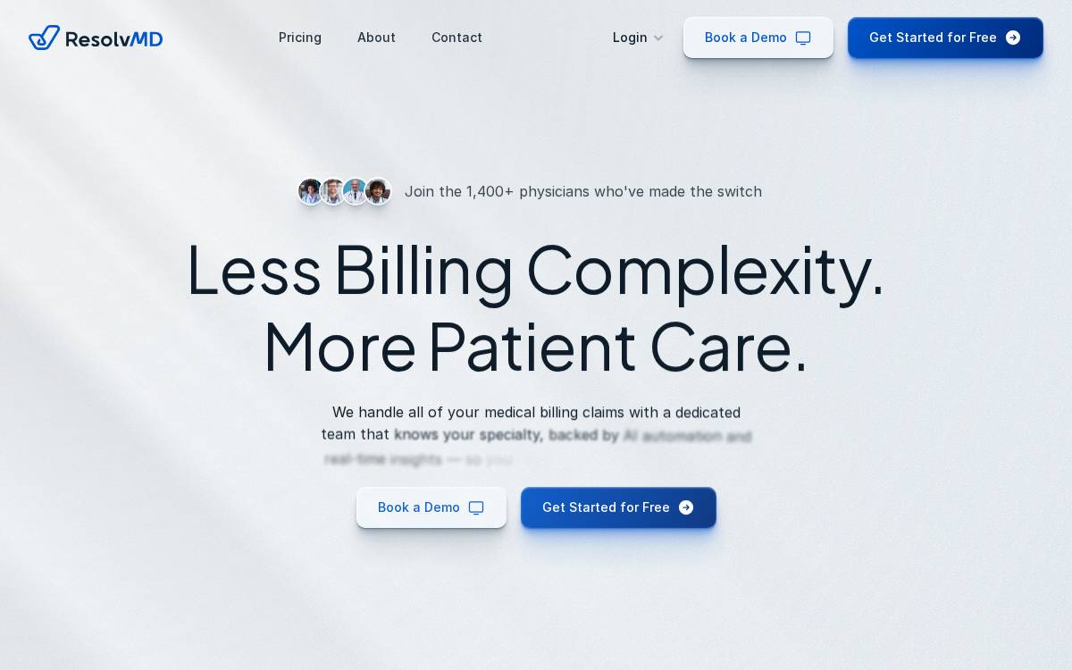 Resolvmd website preview