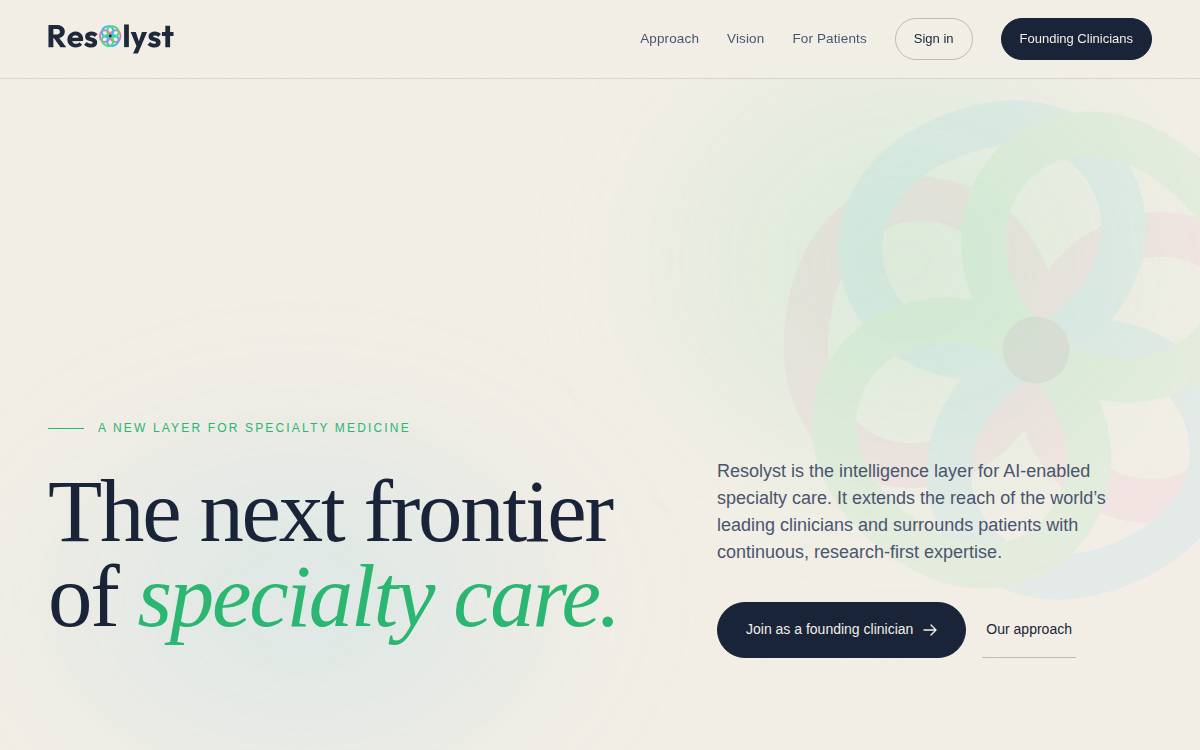 Resolyst website preview