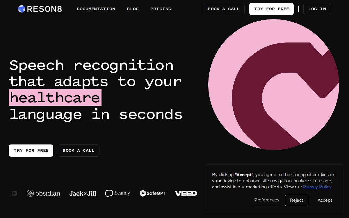 Reson8 website preview