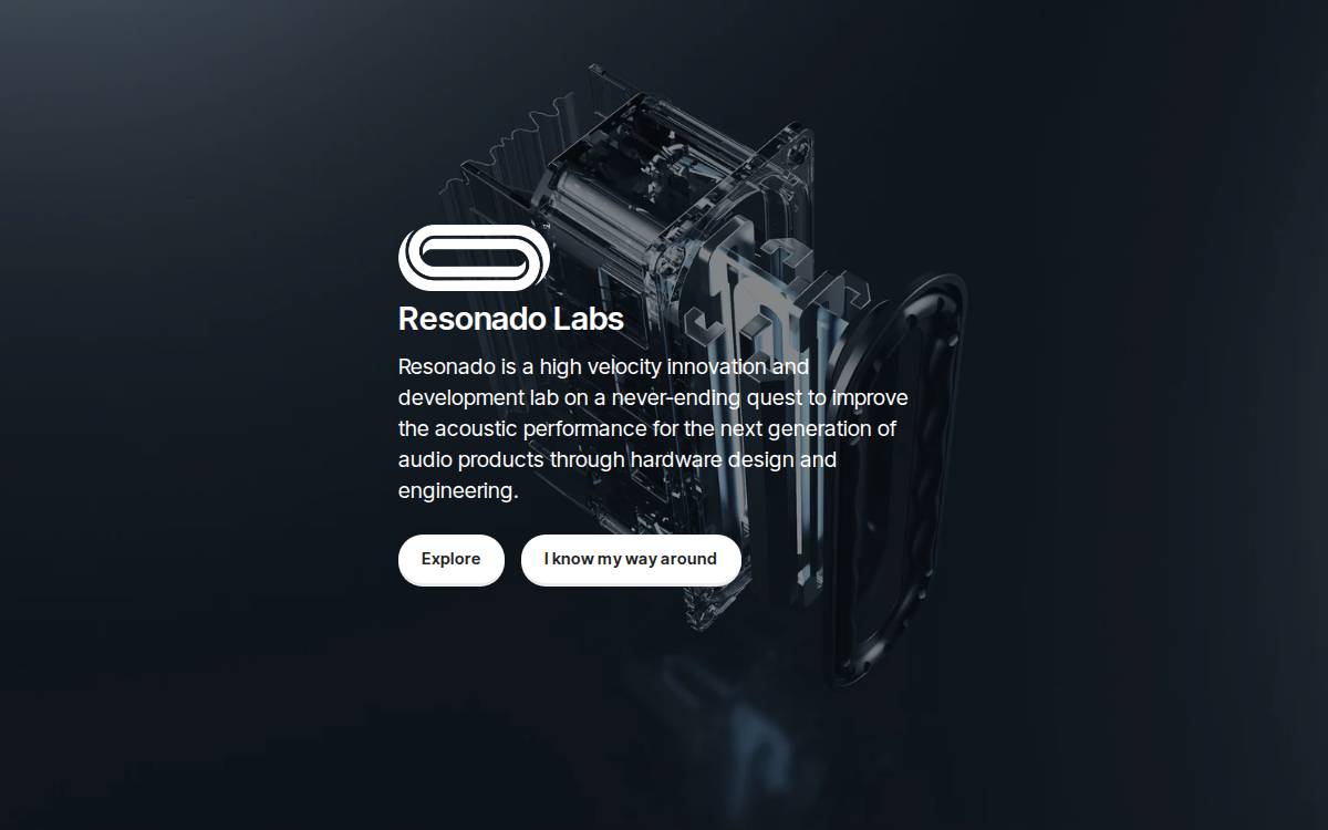 Resonado Labs website preview