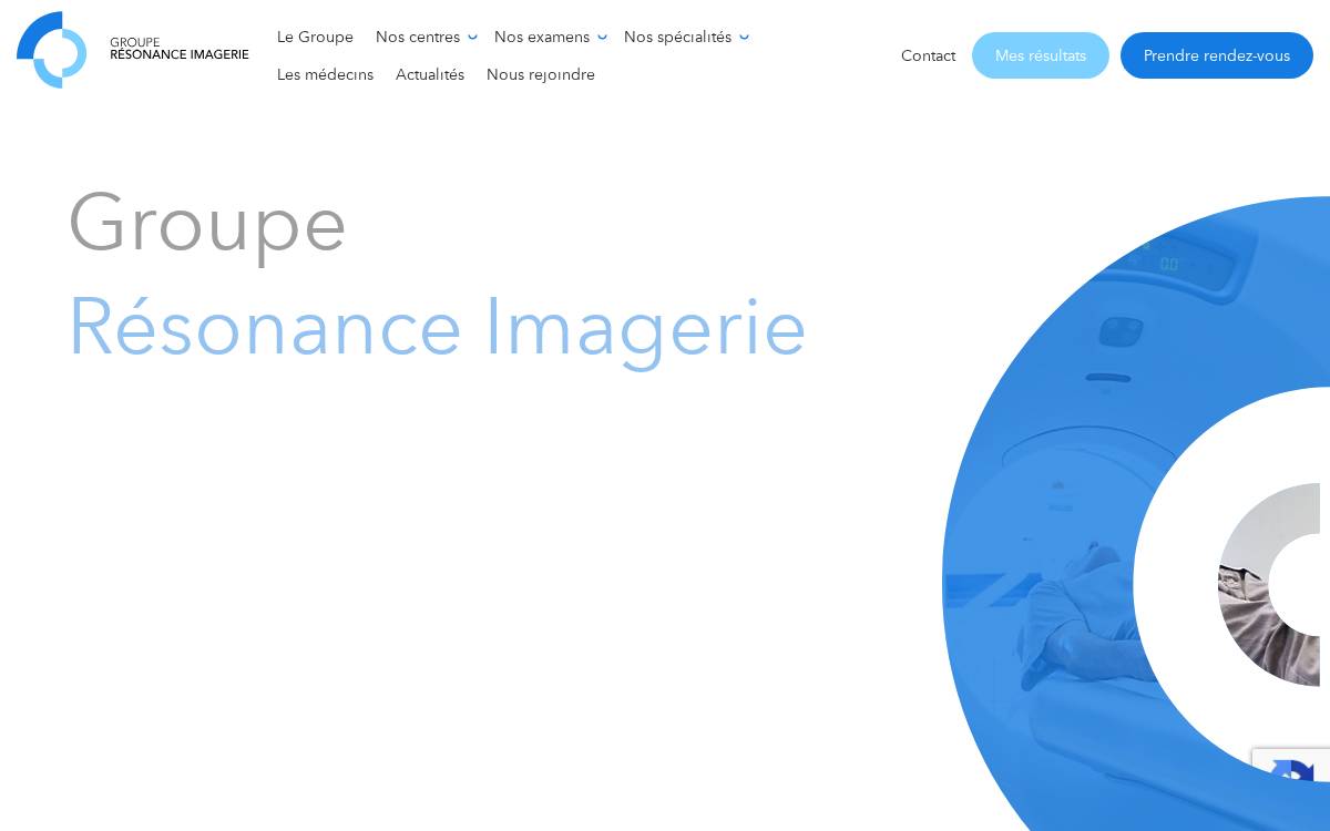 Résonance Imagerie Group website preview