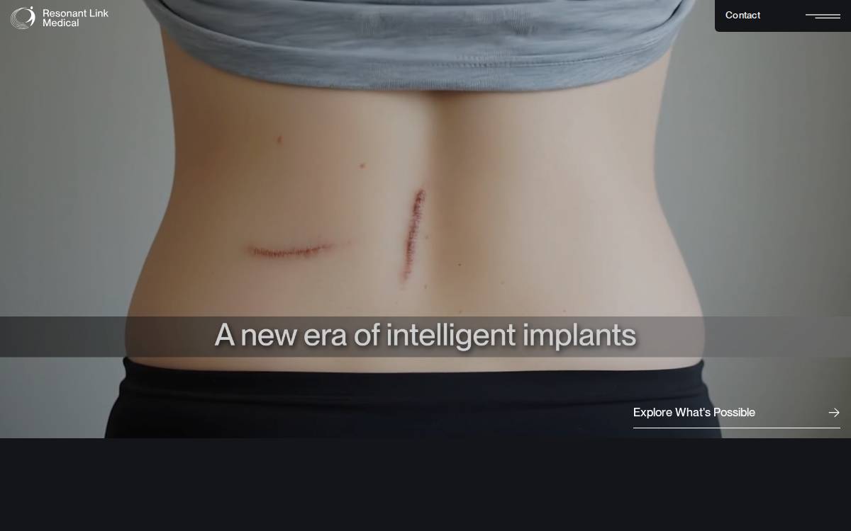 Resonant Link Medical website preview