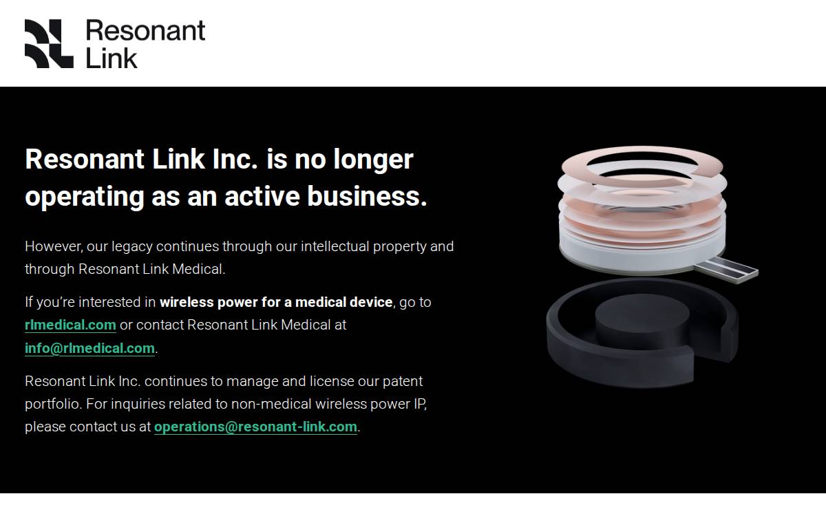 Resonant Link website preview