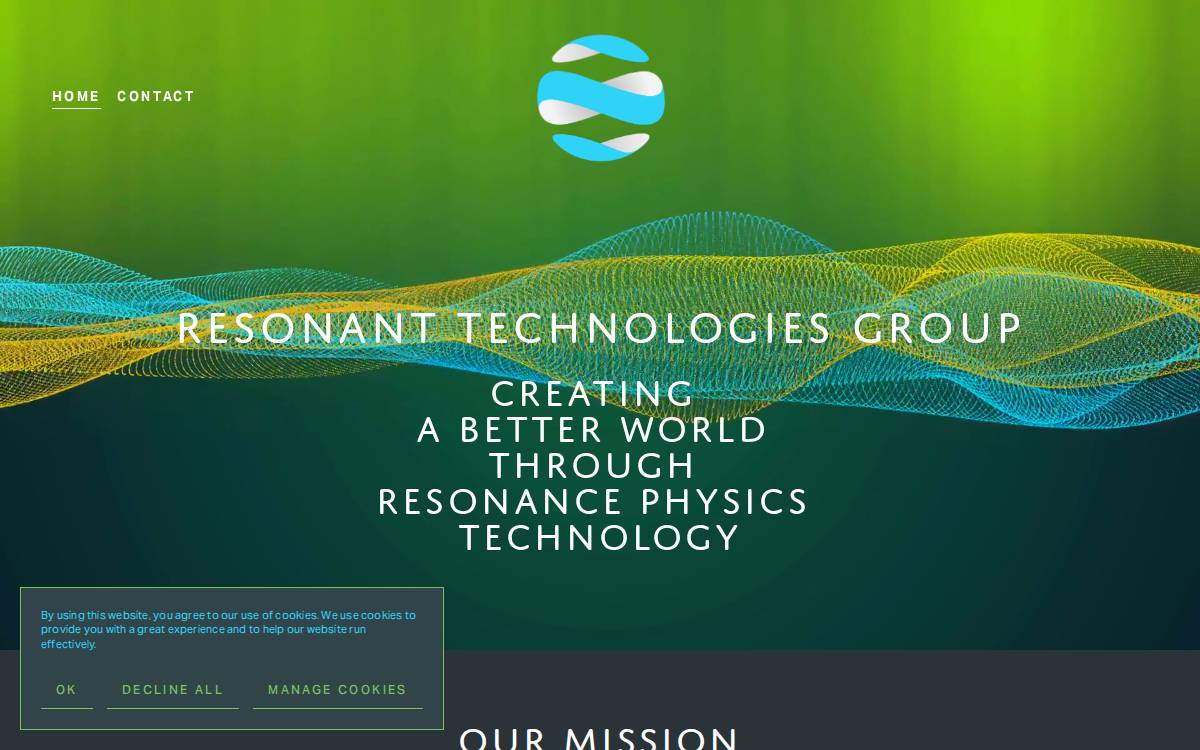 Resonant Technologies Group website preview