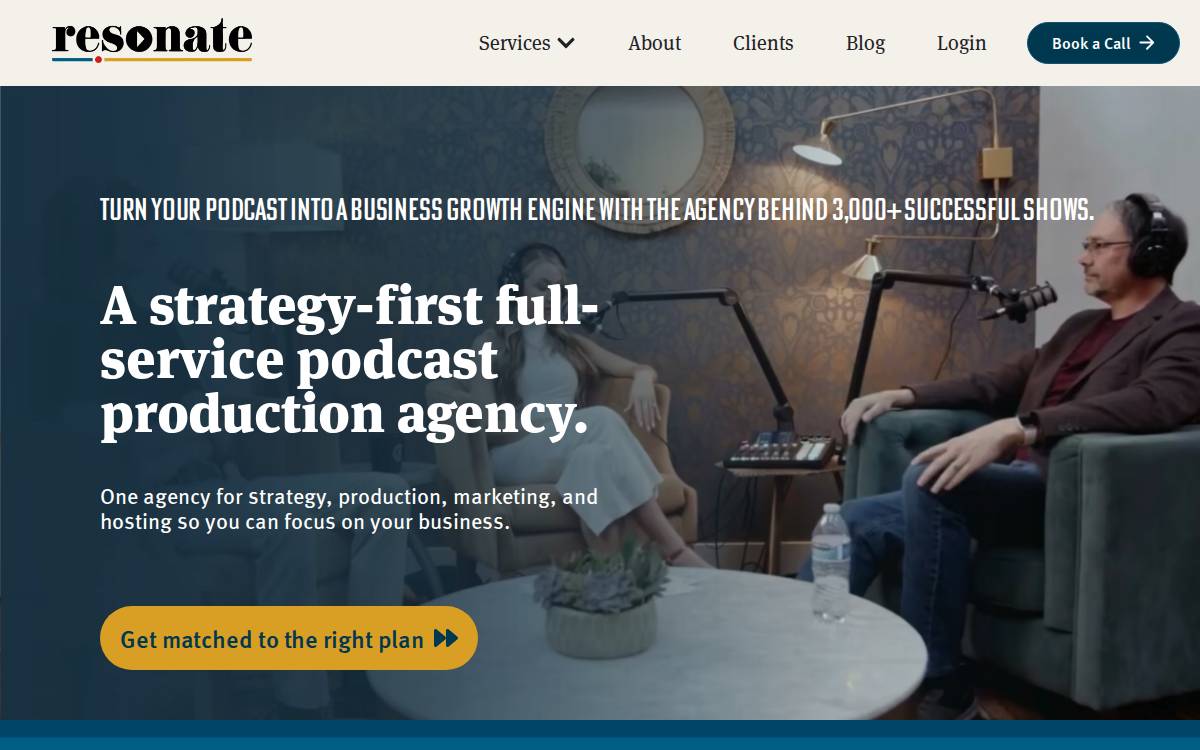 Resonate Recordings website preview