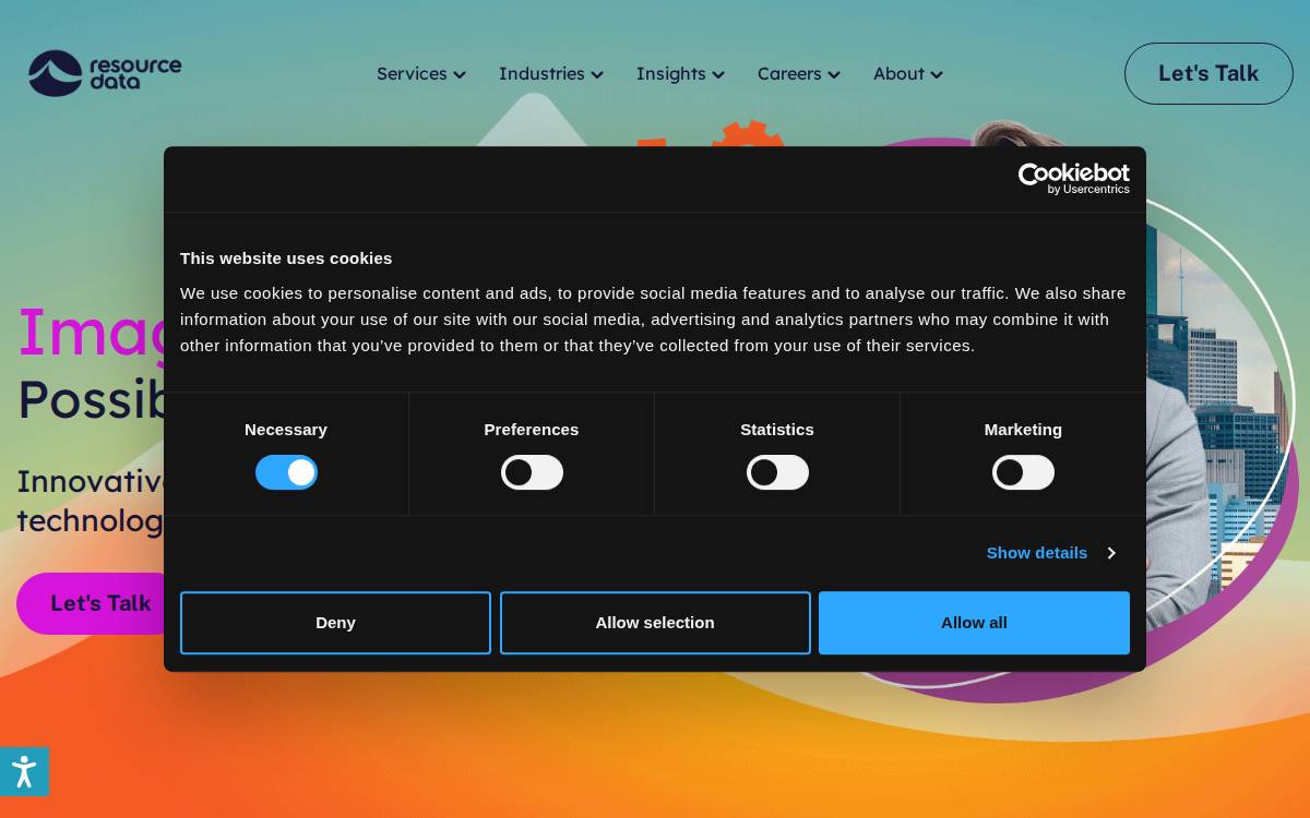 Resource Data website preview
