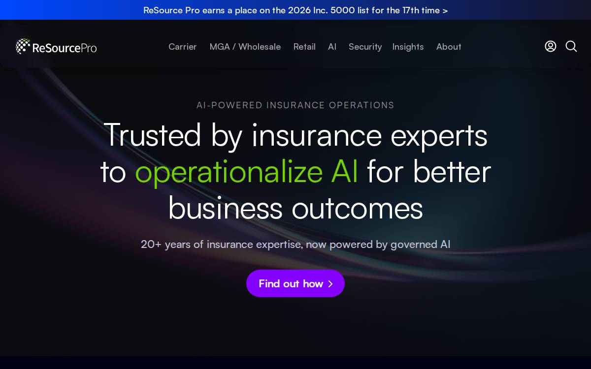 ReSource Pro website preview