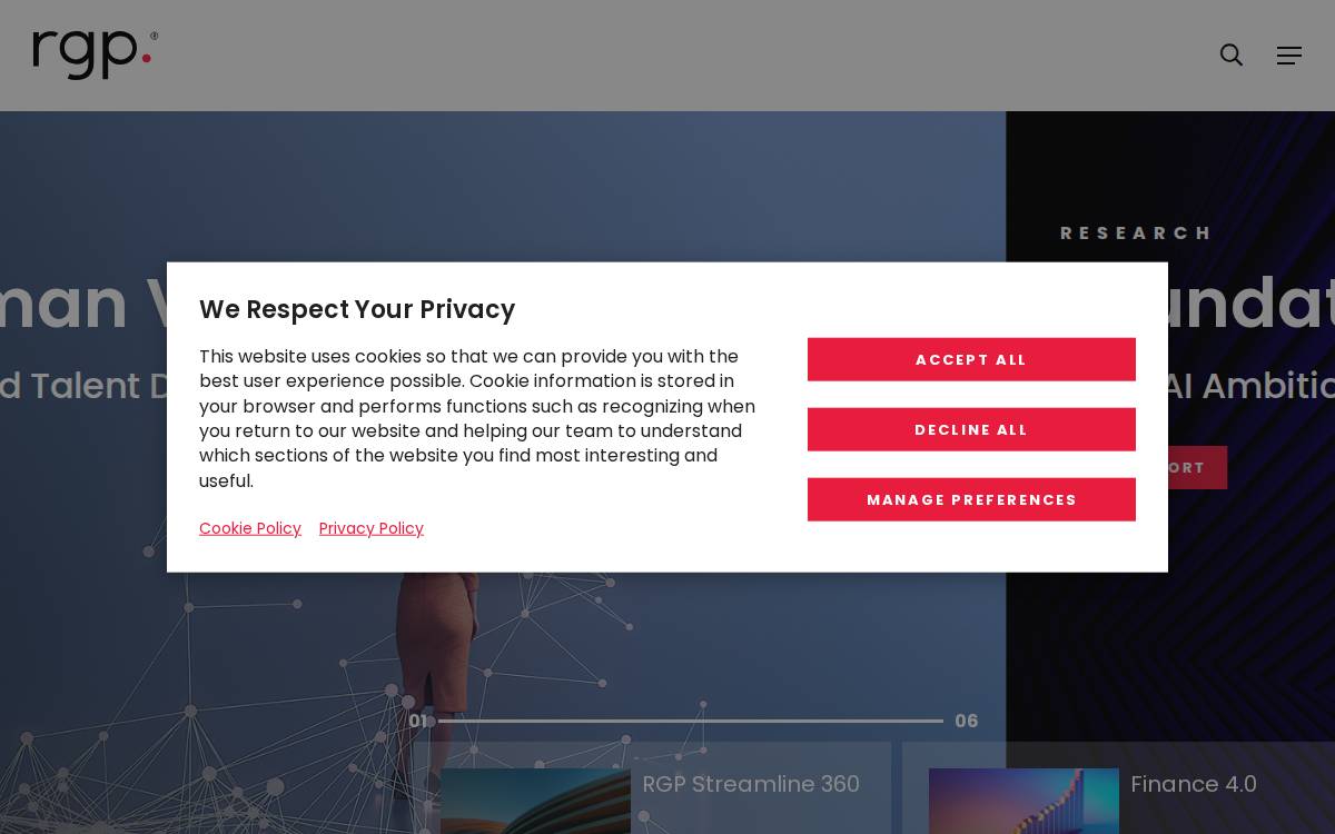 Resources Connection website preview