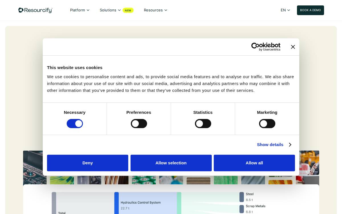 Resourcify website preview