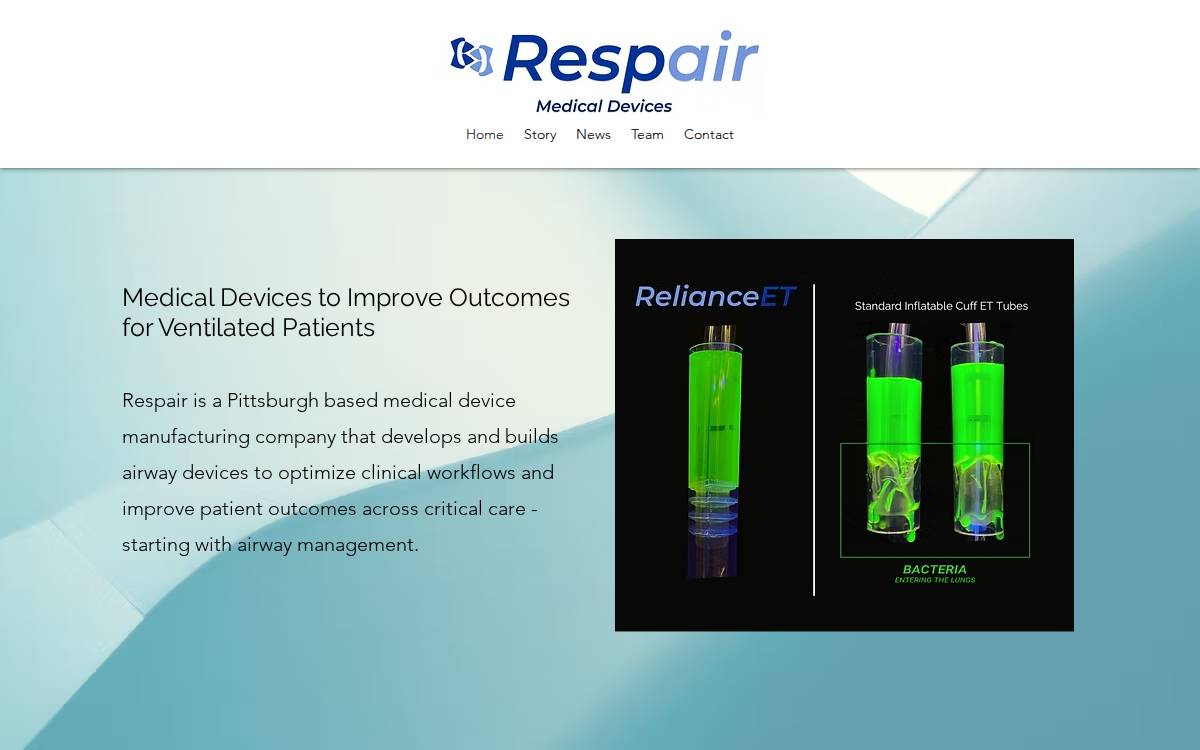 Respair website preview
